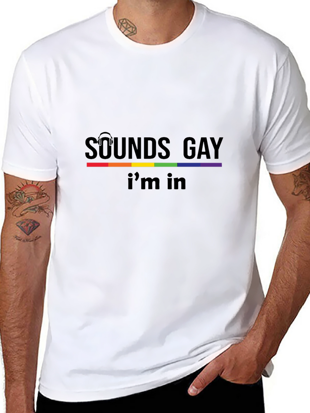 Sounds Gay Im In Black T-Shirt