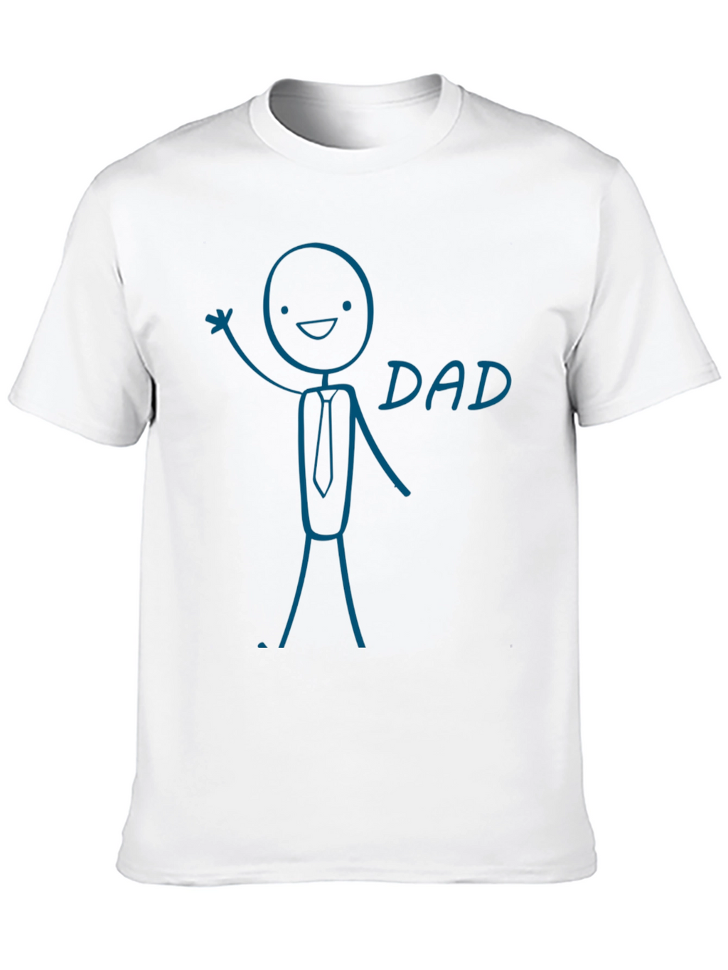 Funny Dad Graphic Tee - Stick Figure Design