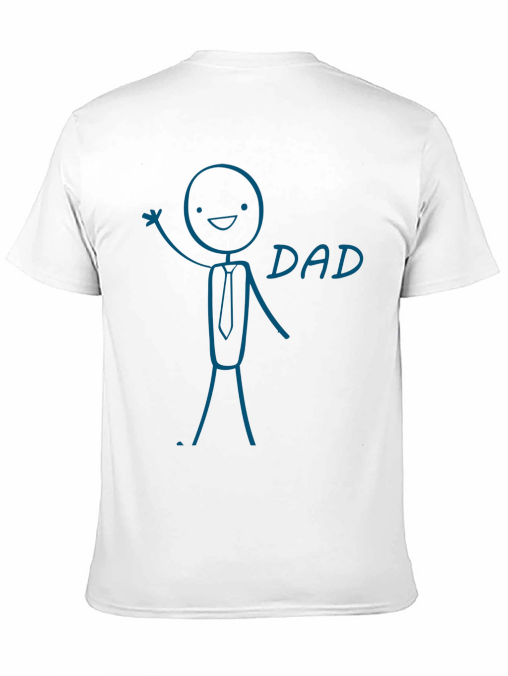 Funny Dad Graphic Tee - Stick Figure Design