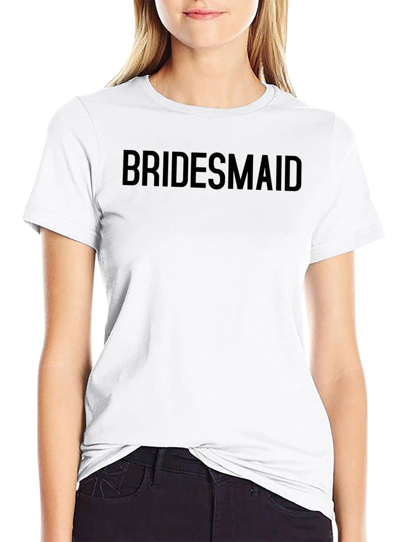 Bridesmaid Crew Neck T-Shirt