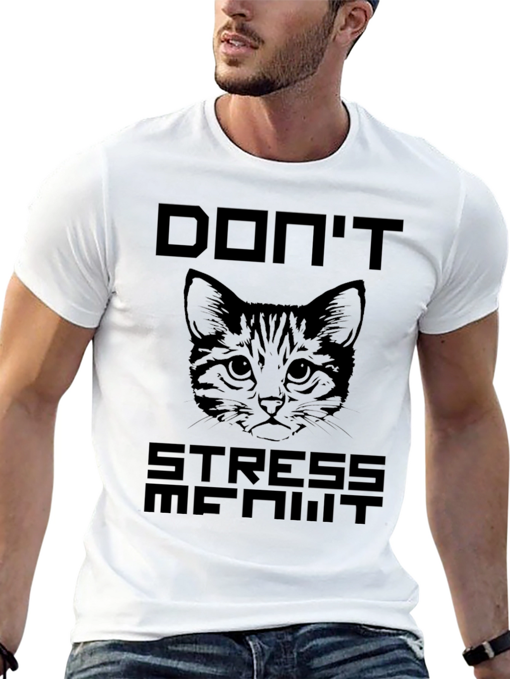 Dont Stress Me Out Cat Graphic T-Shirt