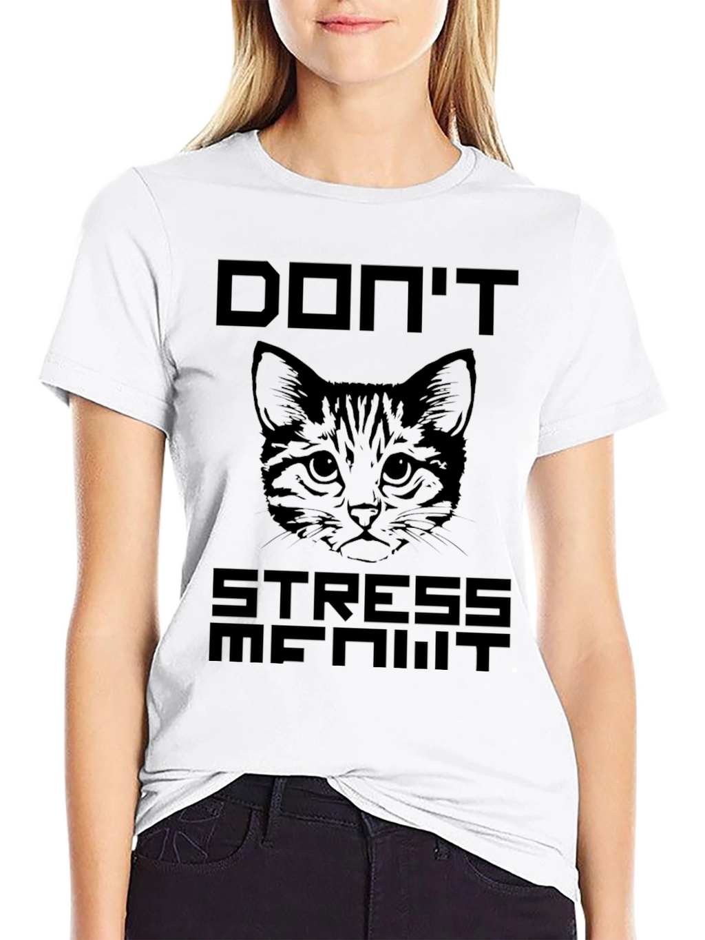 Dont Stress Me Out Cat Graphic T-Shirt