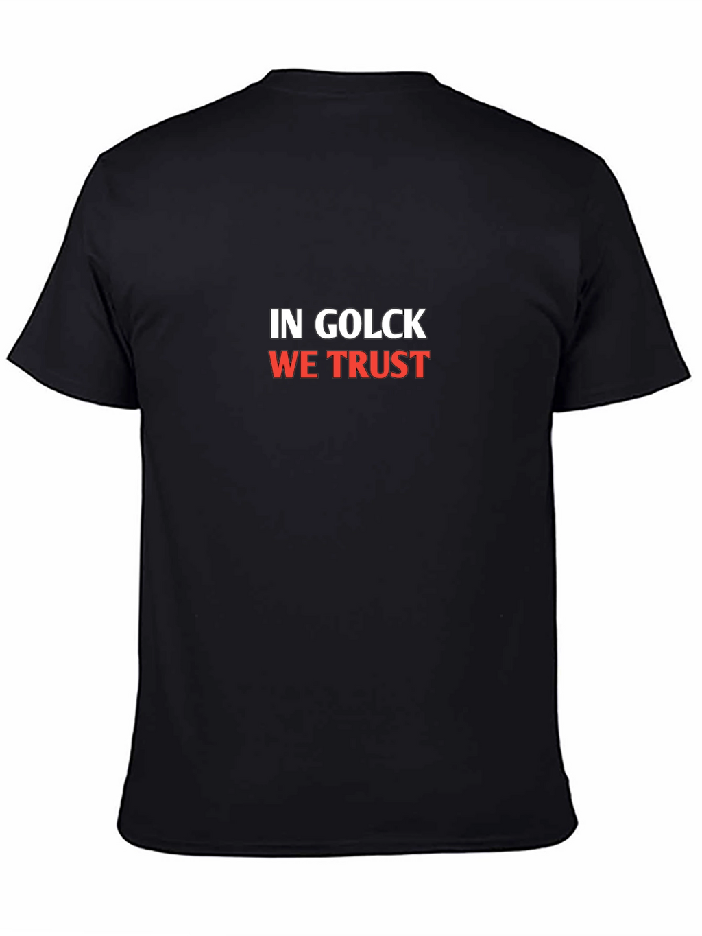 In Golck We Trust Black T-Shirt