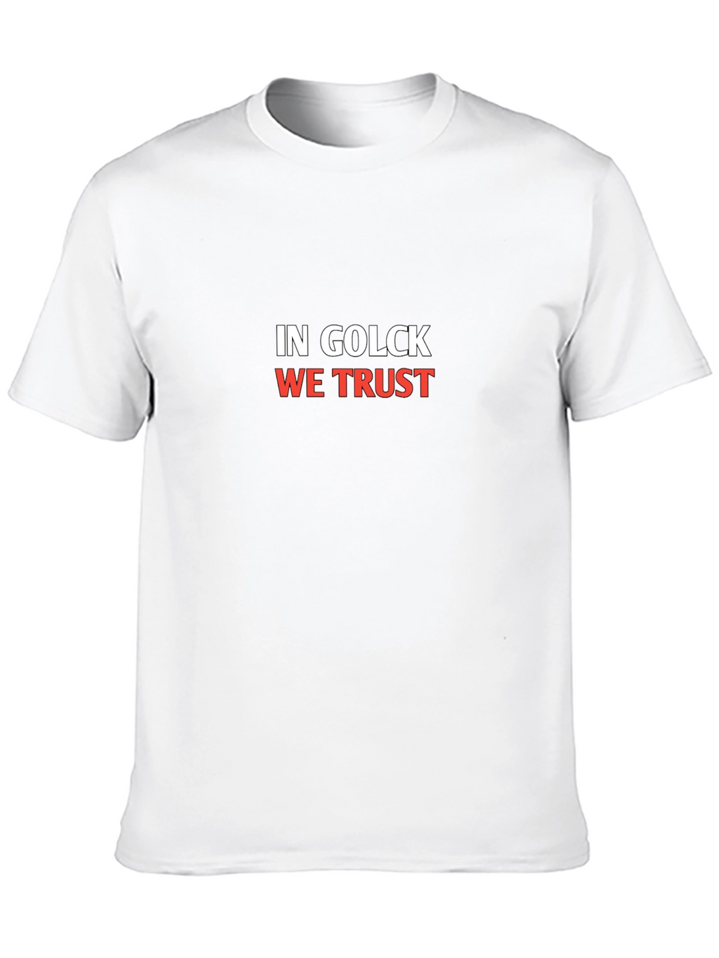 In Golck We Trust Black T-Shirt