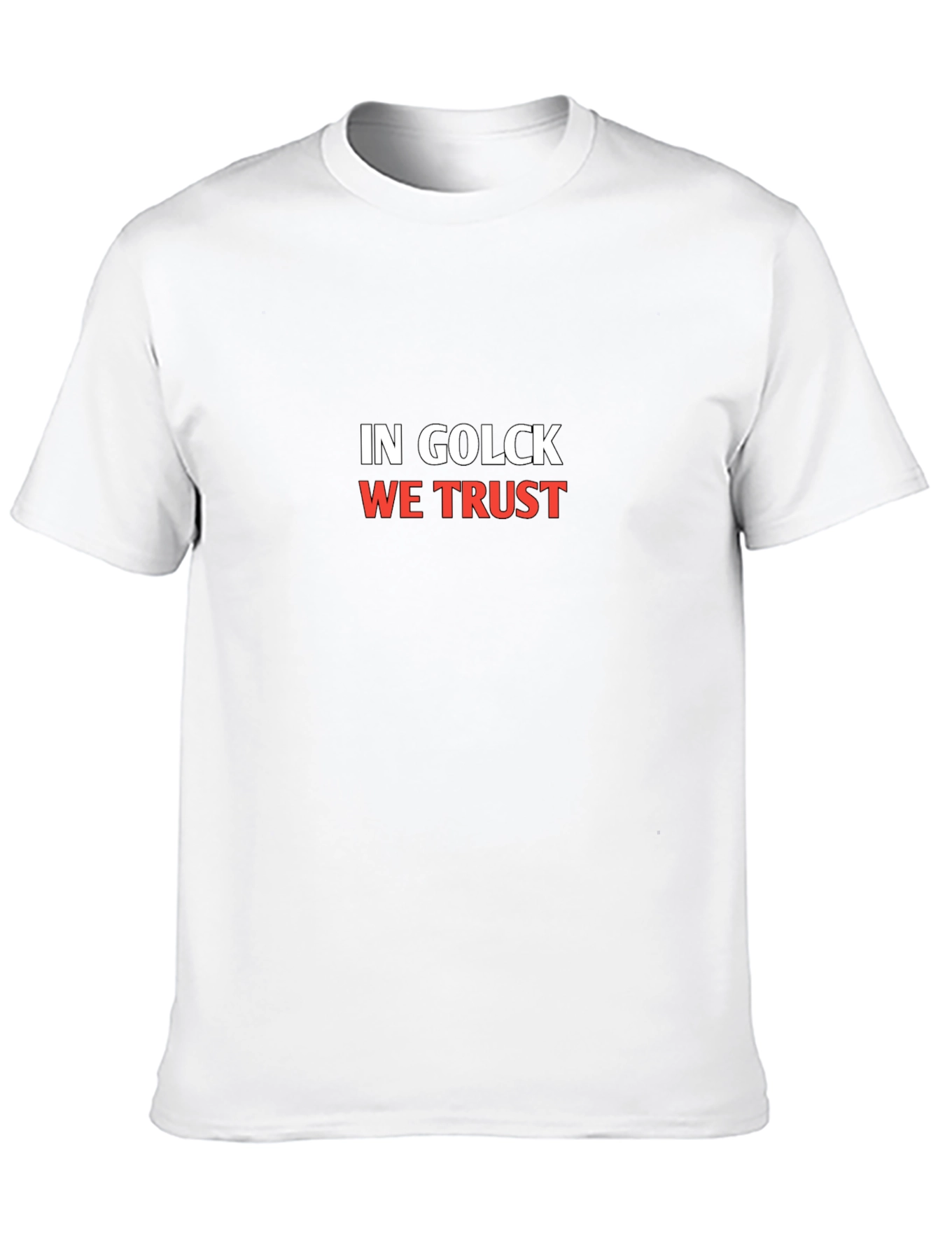 In Golck We Trust Black T-Shirt