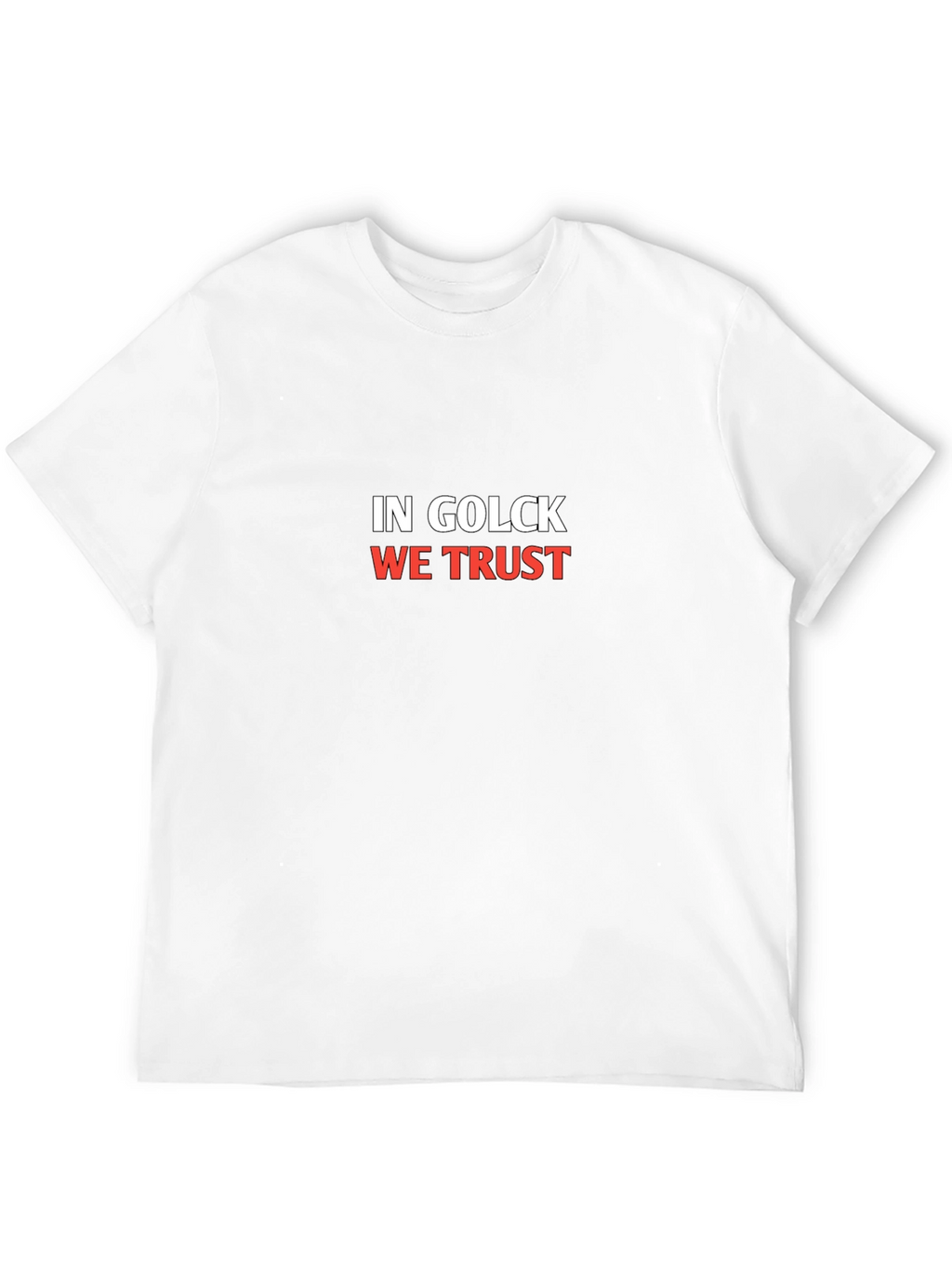 In Golck We Trust Black T-Shirt
