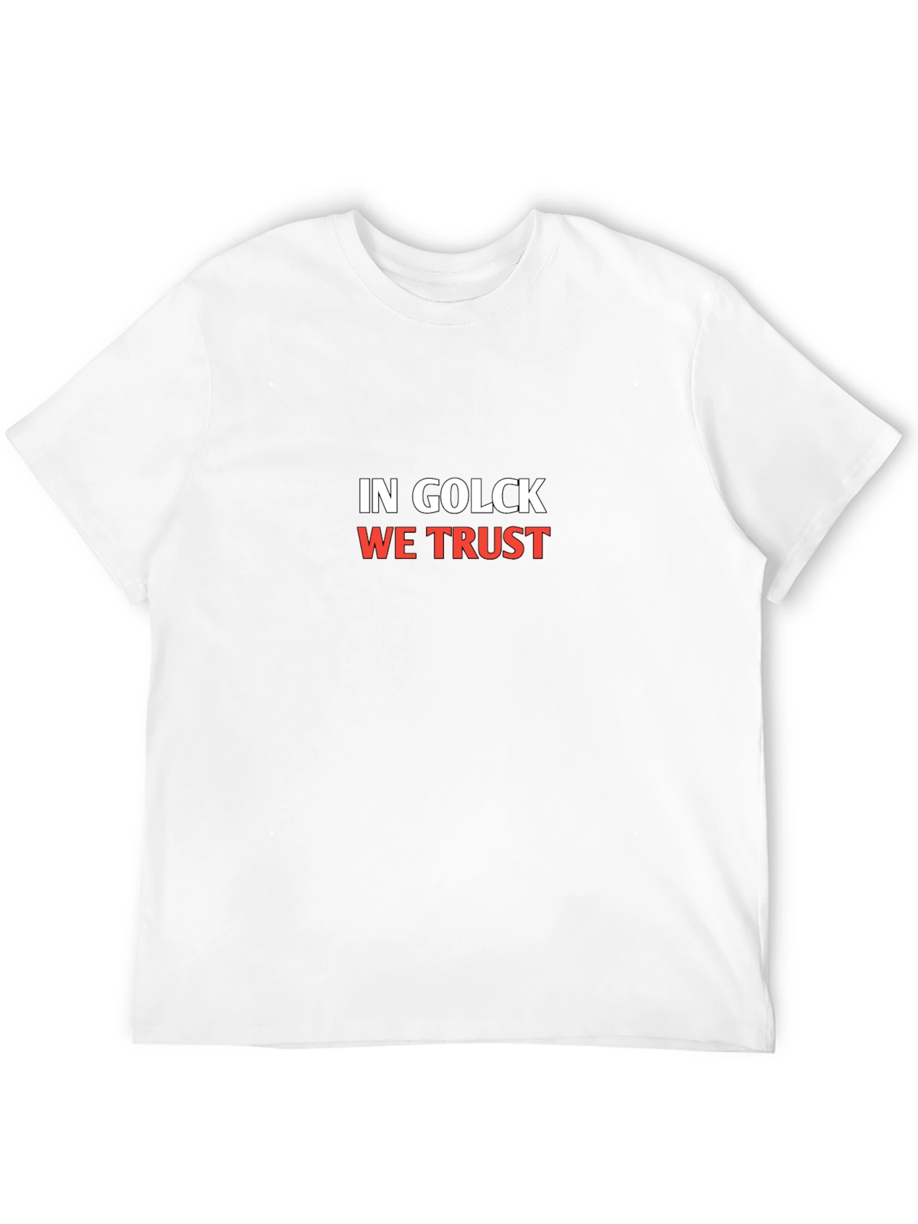 In Golck We Trust Black T-Shirt