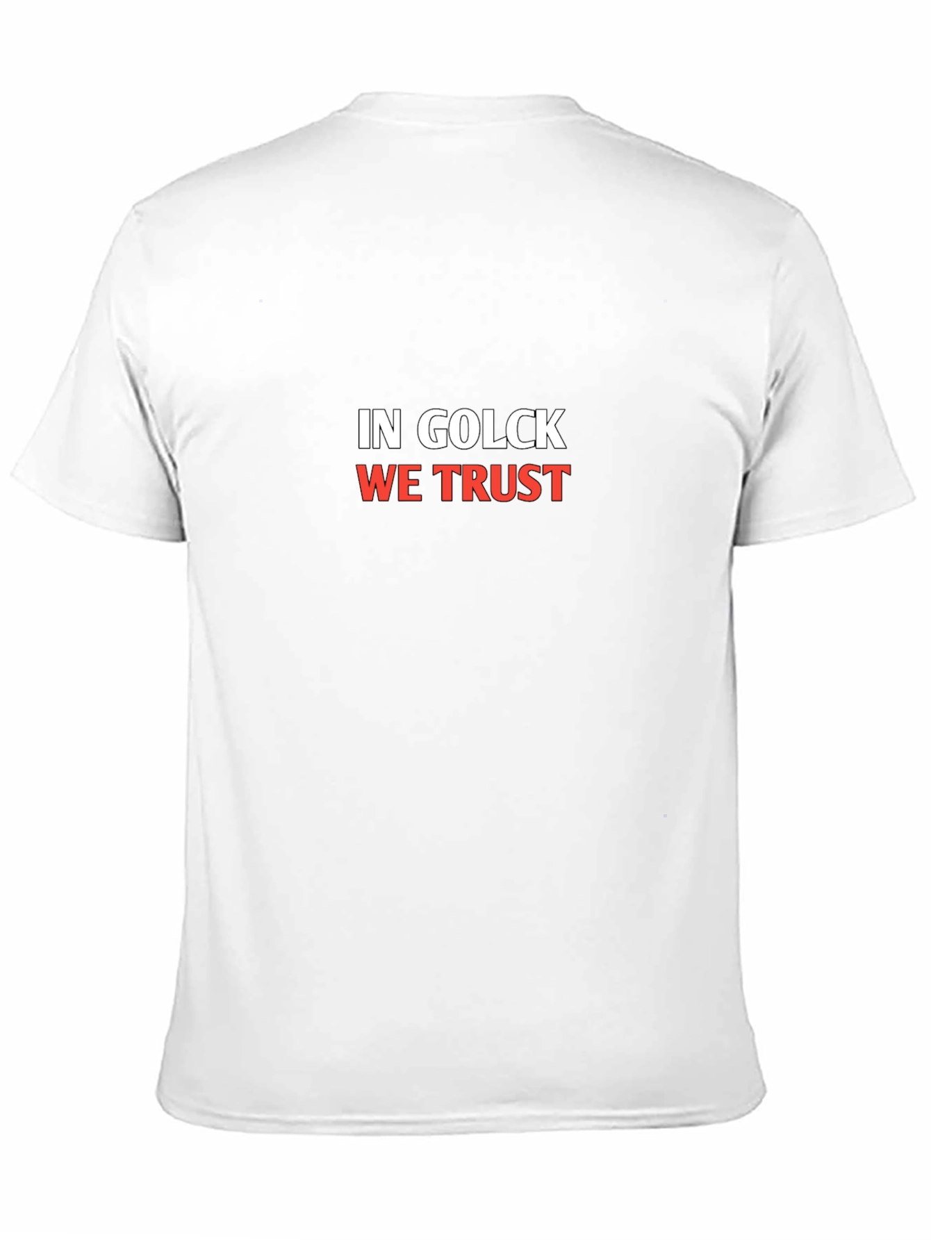 In Golck We Trust Black T-Shirt