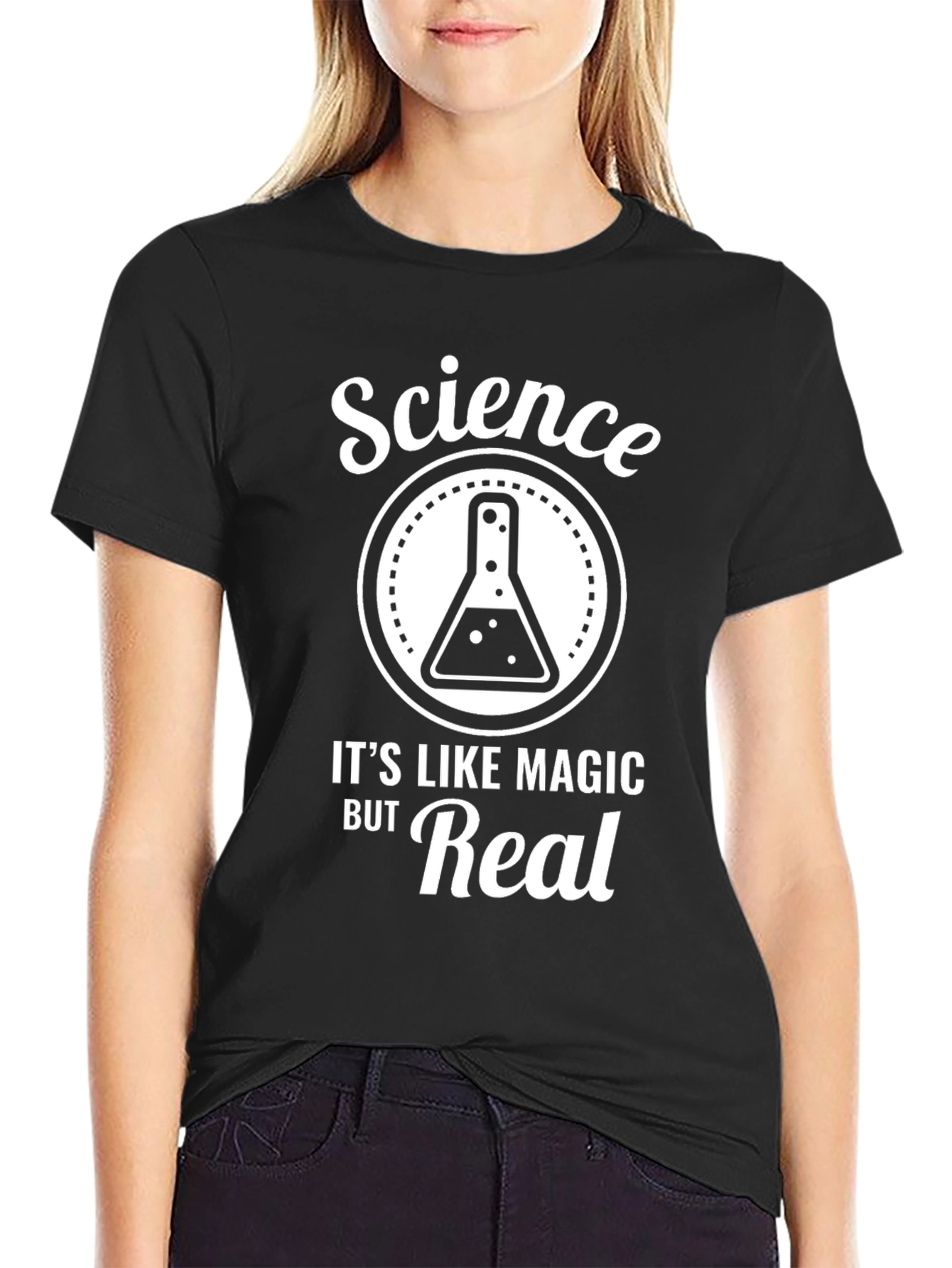 Science: Its Like Magic But Real - Black T-Shirt