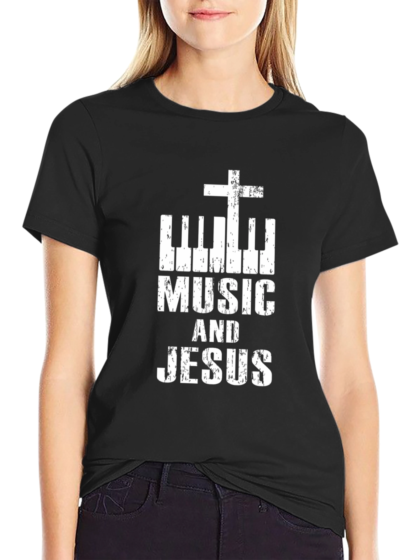 Music and Jesus Christian T-Shirt