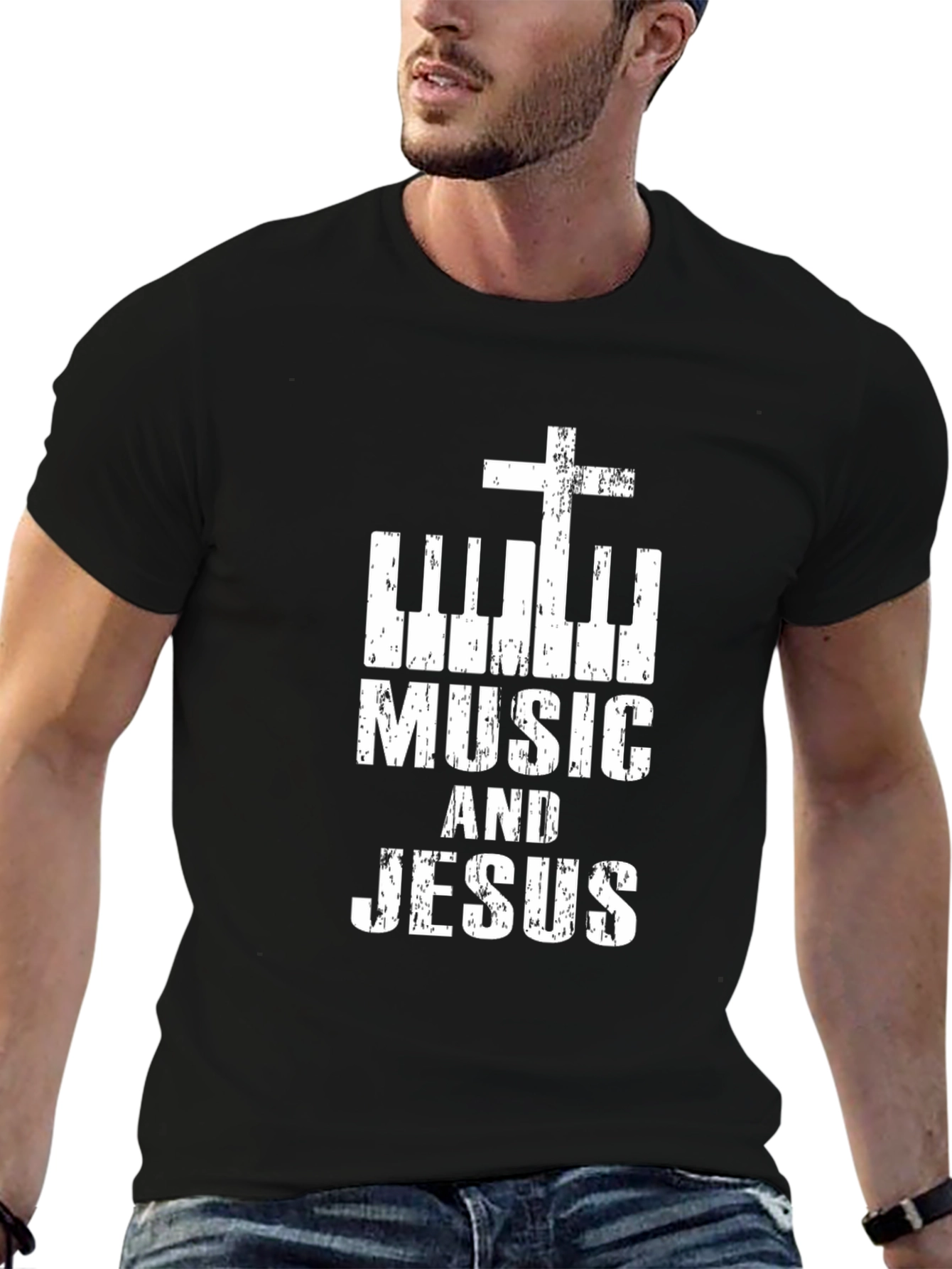 Music and Jesus Christian T-Shirt
