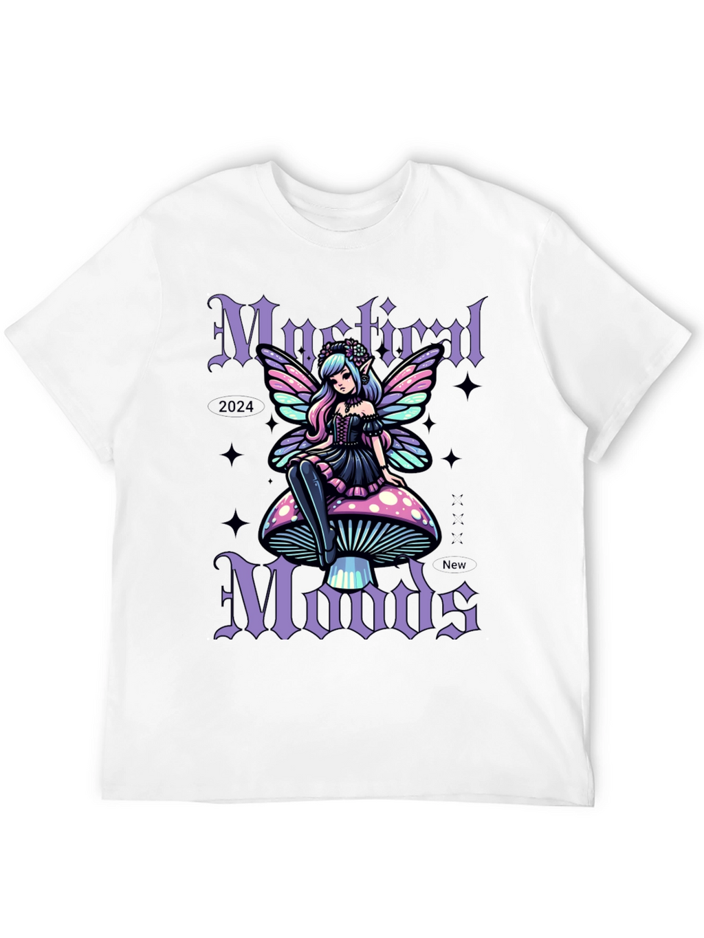 Mystic Moods Graphic Tee - Fairy on Mushroom
