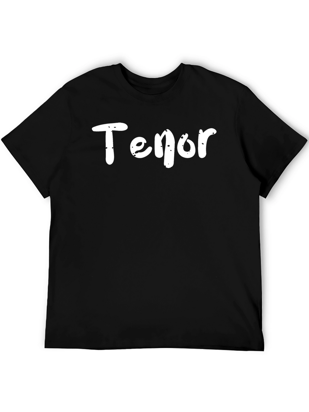 Tenor Text T-Shirt - Classic Black Tee