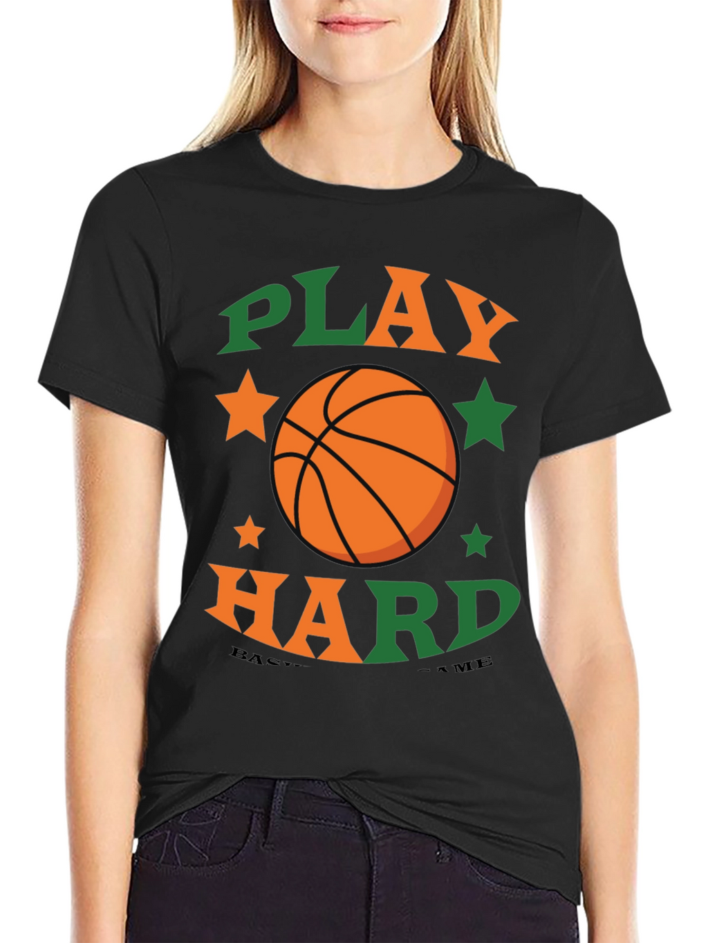 Play Hard Basketball Graphic Tee