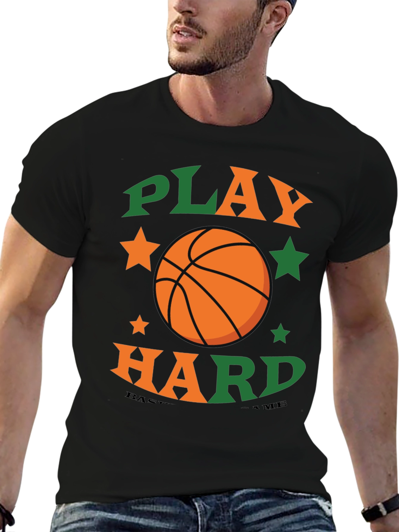Play Hard Basketball Graphic Tee