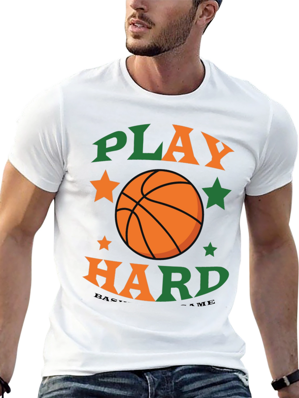 Play Hard Basketball Graphic Tee