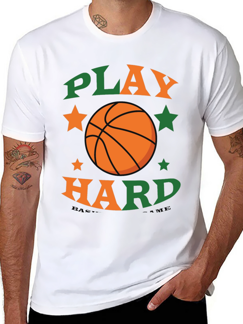 Play Hard Basketball Graphic Tee