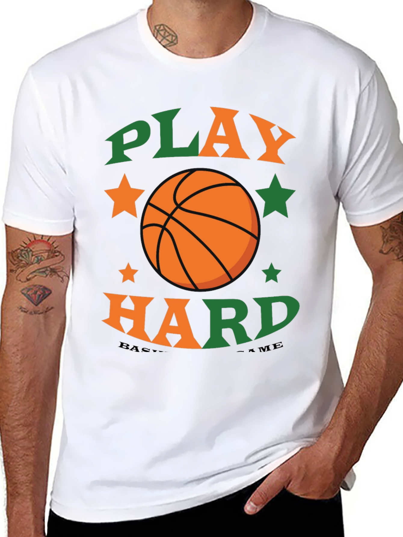 Play Hard Basketball Graphic Tee