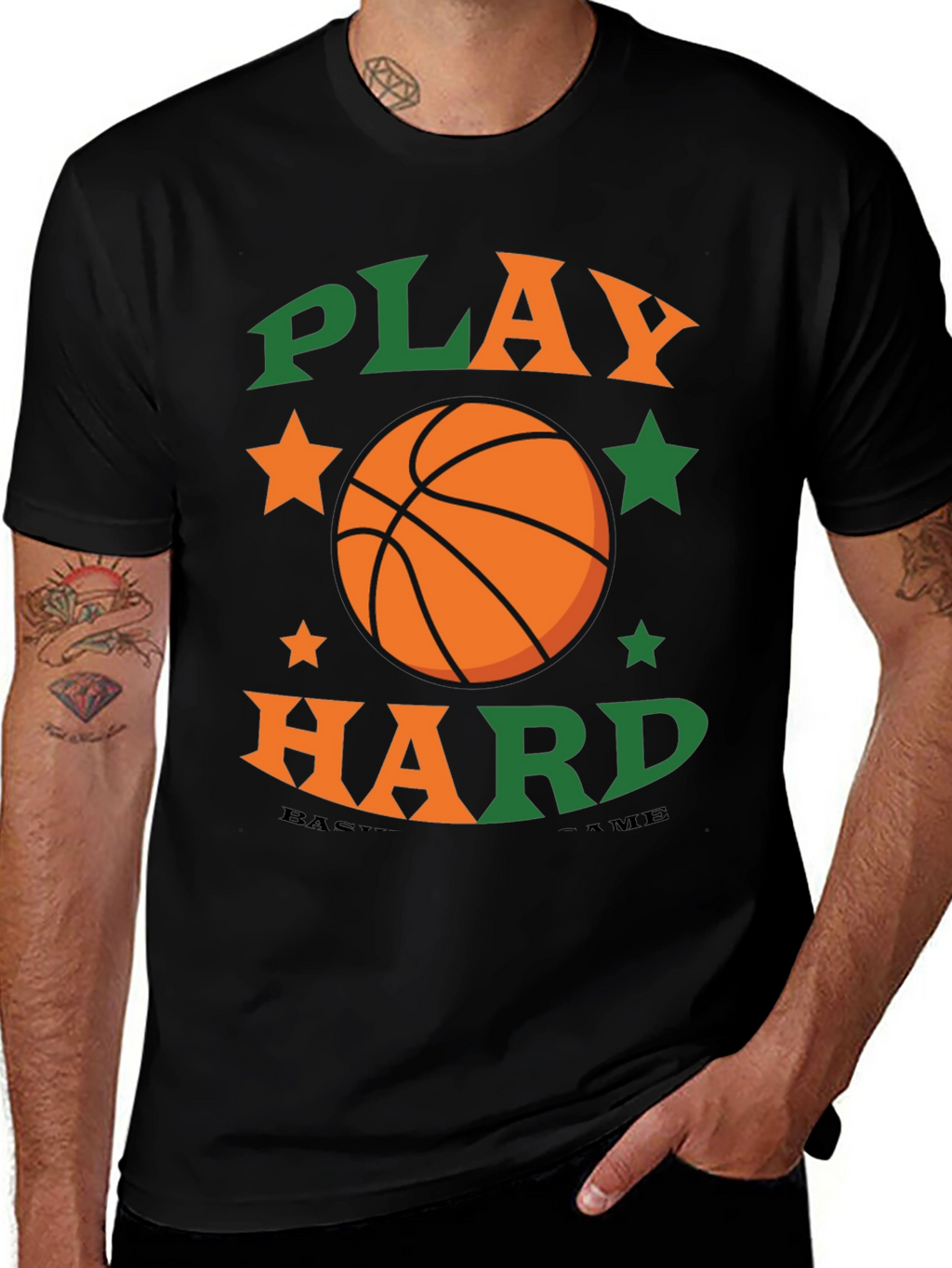 Play Hard Basketball Graphic Tee