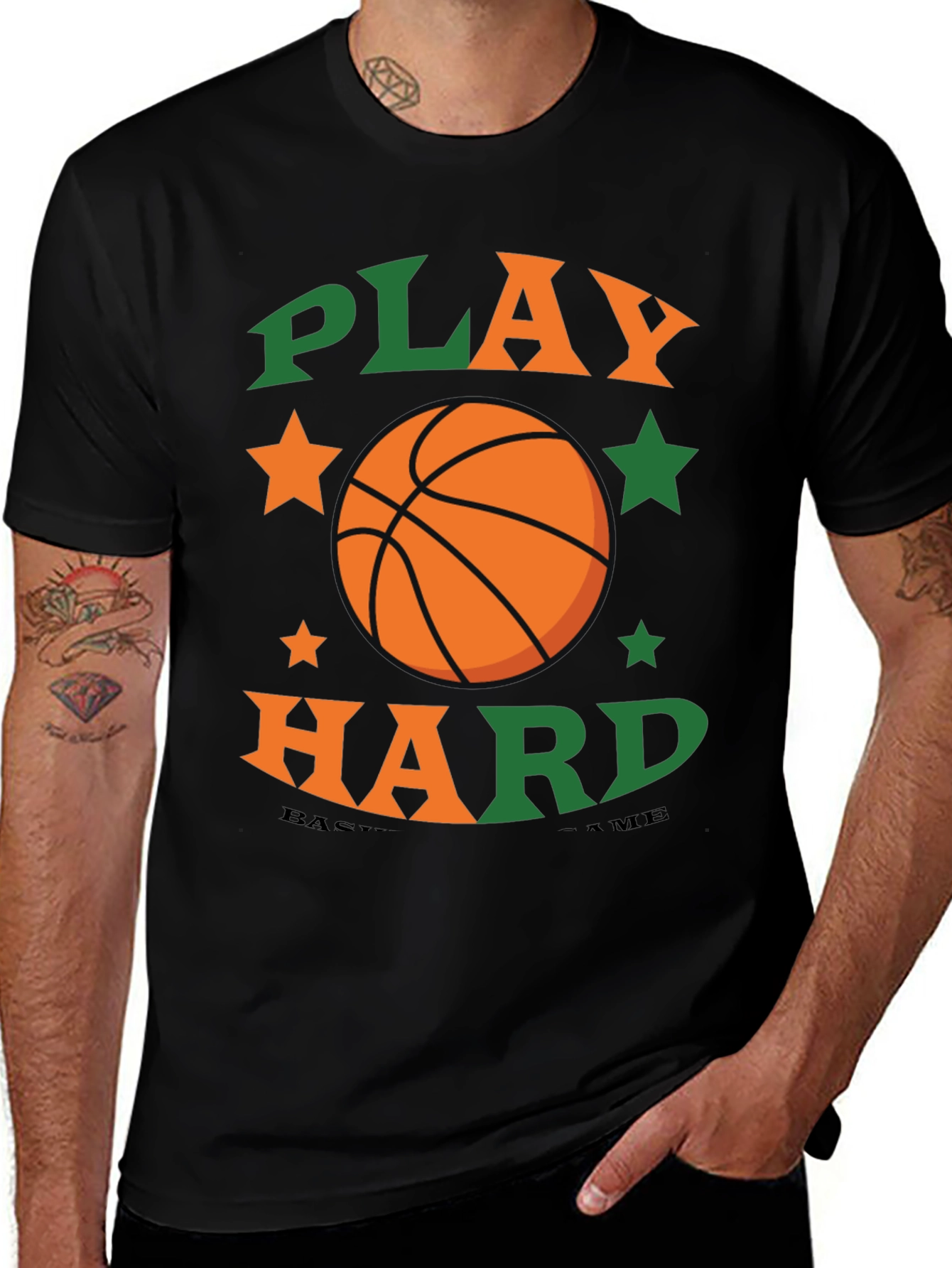 Play Hard Basketball Graphic Tee