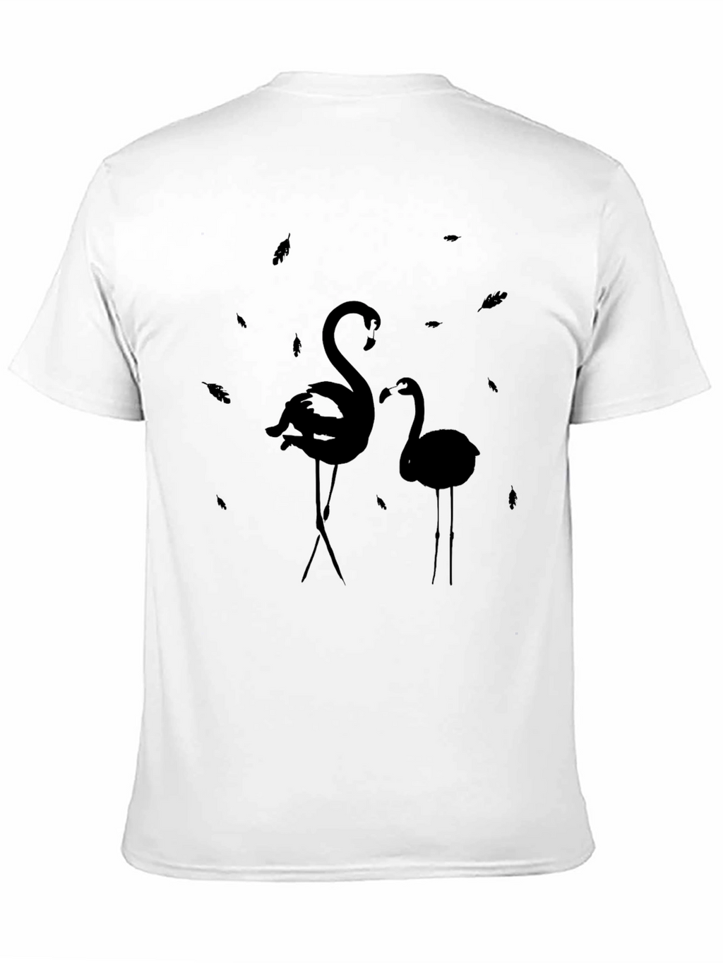 Stylish Black Flamingo Graphic Tee