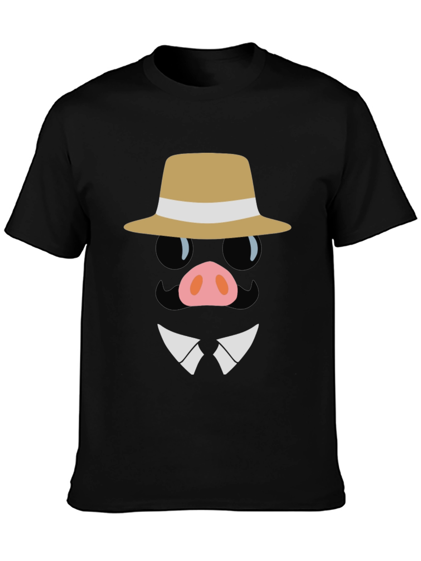 Dapper Pig T-Shirt - Cartoon Character