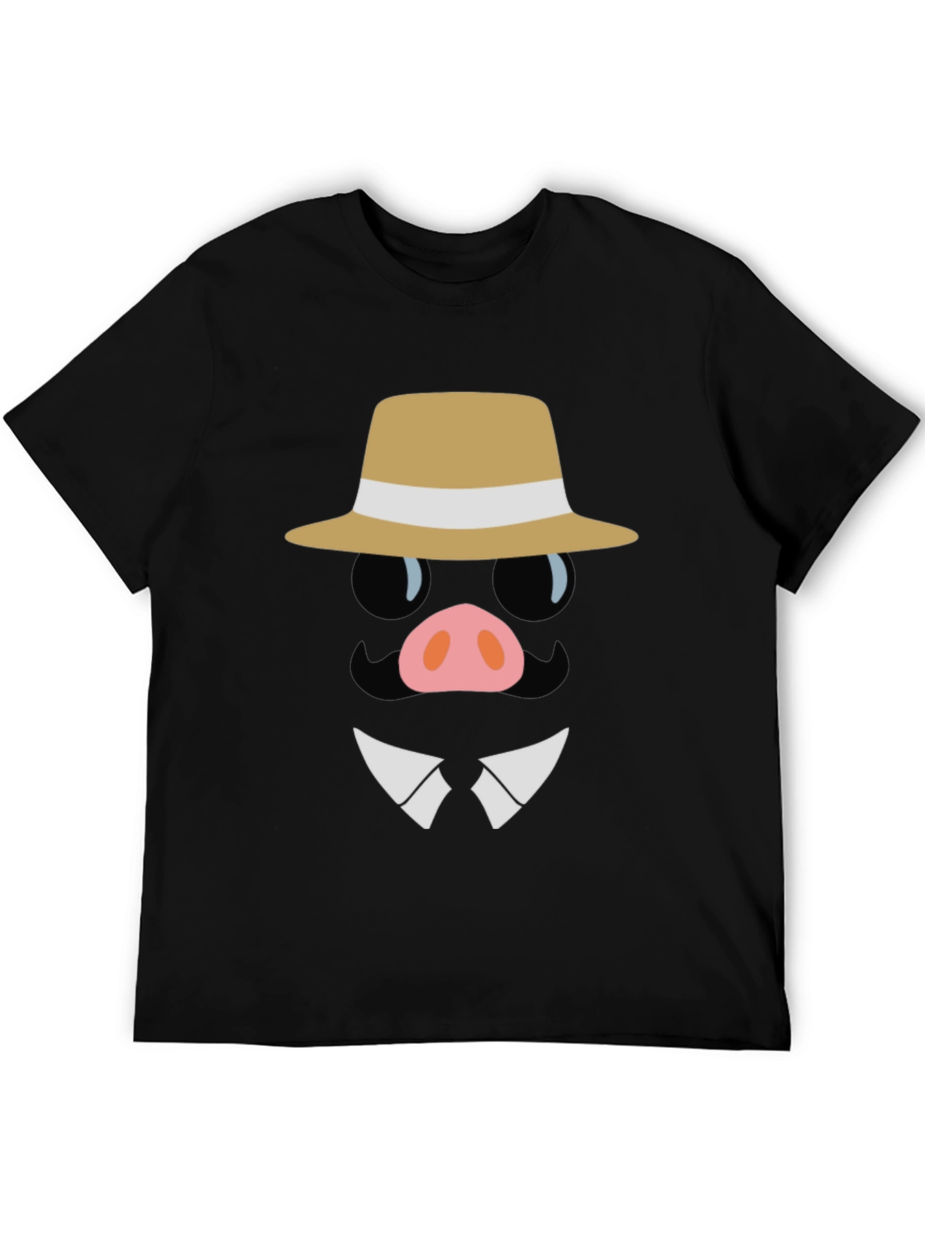 Dapper Pig T-Shirt - Cartoon Character