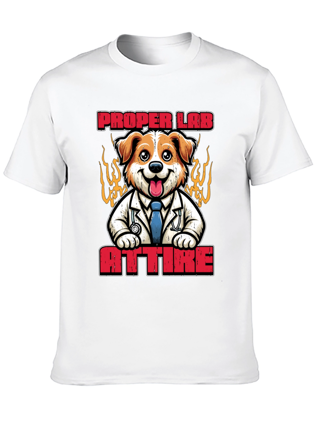 Proper Lab Attire T-Shirt: Dog Doctor Tee