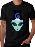 Alien G Top Hat Black T-Shirt