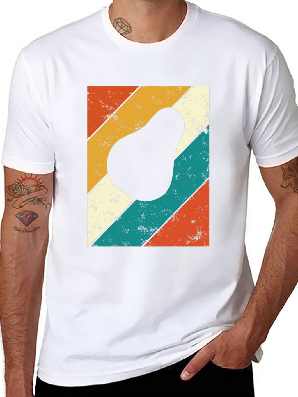 Retro Avocado Graphic T-Shirt