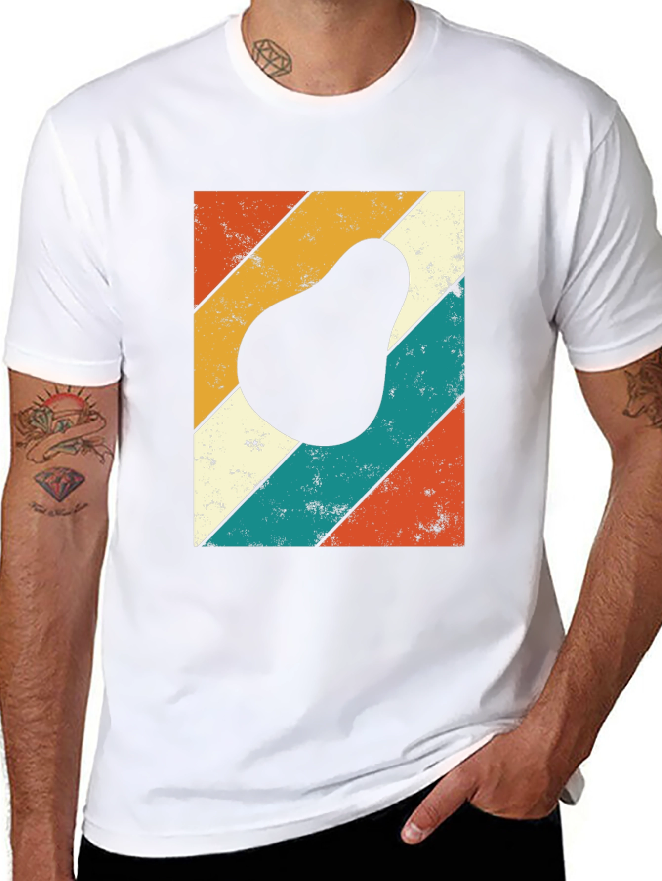 Retro Avocado Graphic T-Shirt
