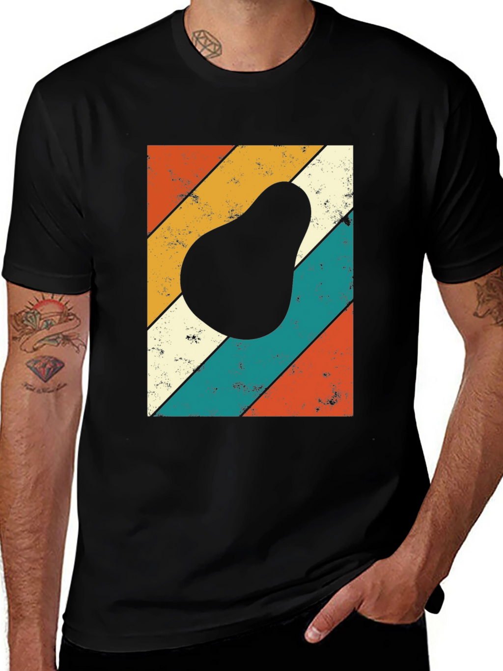 Retro Avocado Graphic T-Shirt