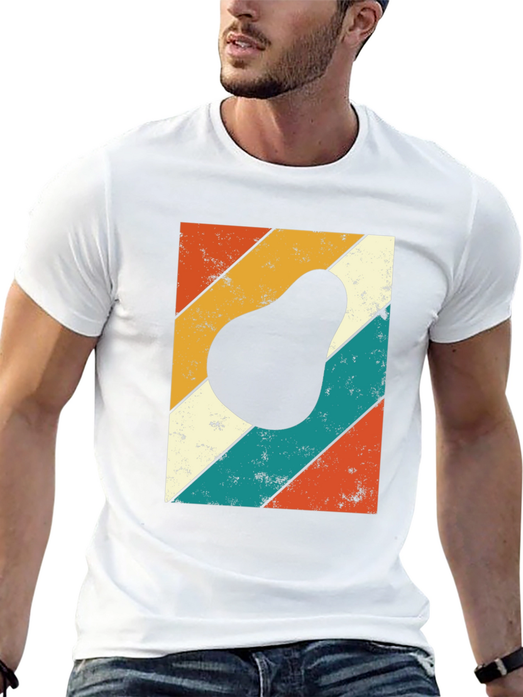 Retro Avocado Graphic T-Shirt
