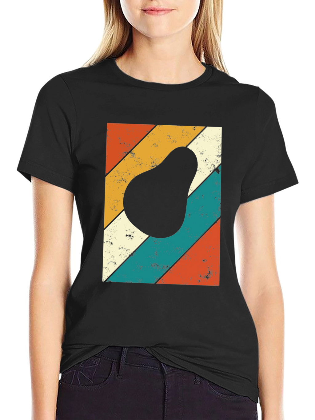 Retro Avocado Graphic T-Shirt