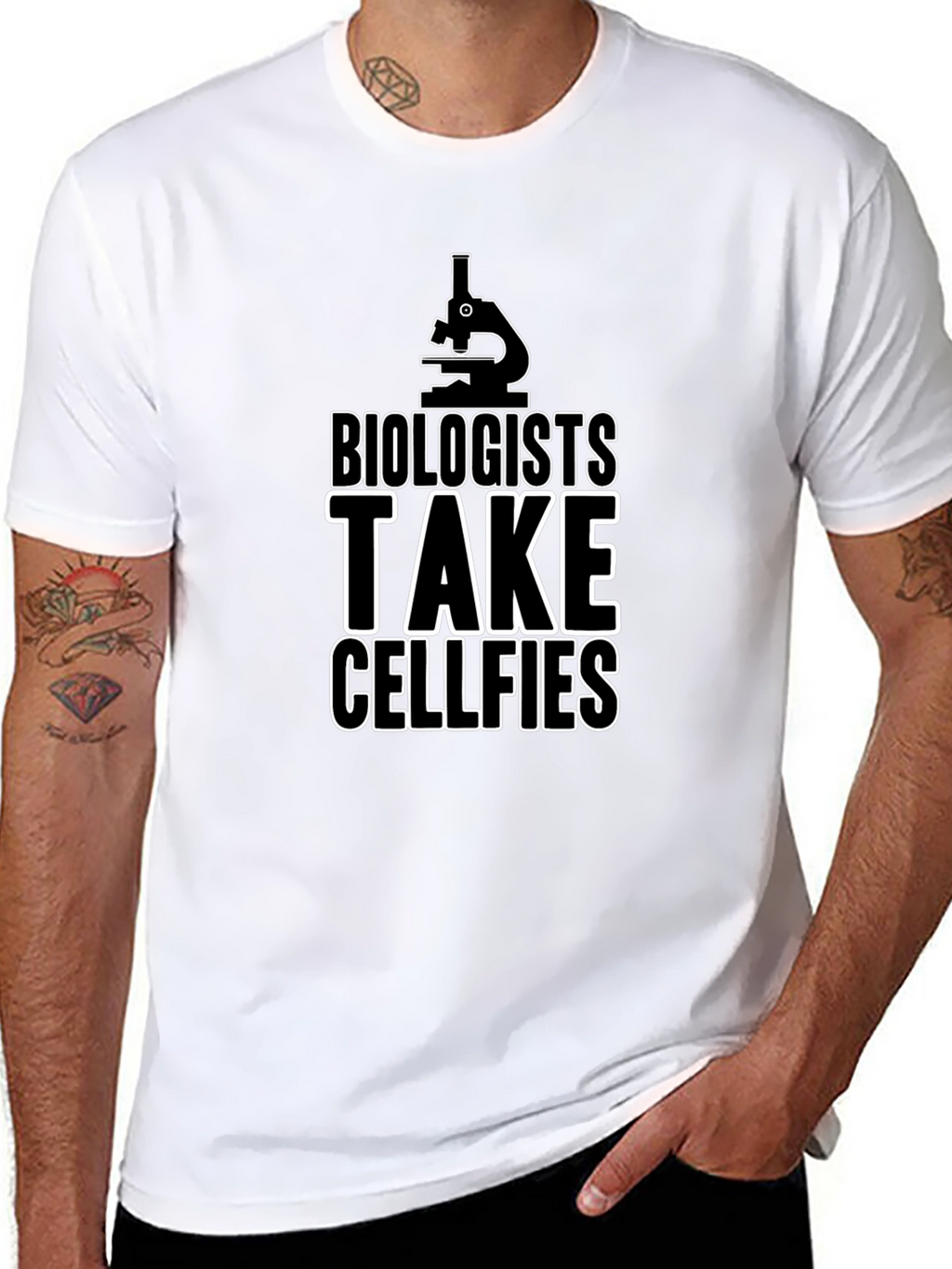 Biologists Take Cellfies T-Shirt Science Humor Tee