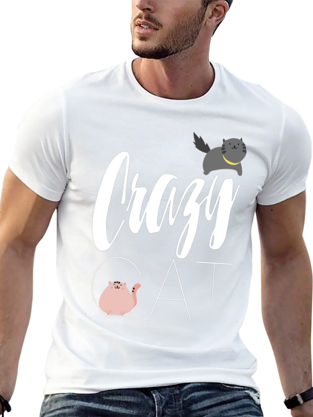 Crazy Cat Graphic Tee