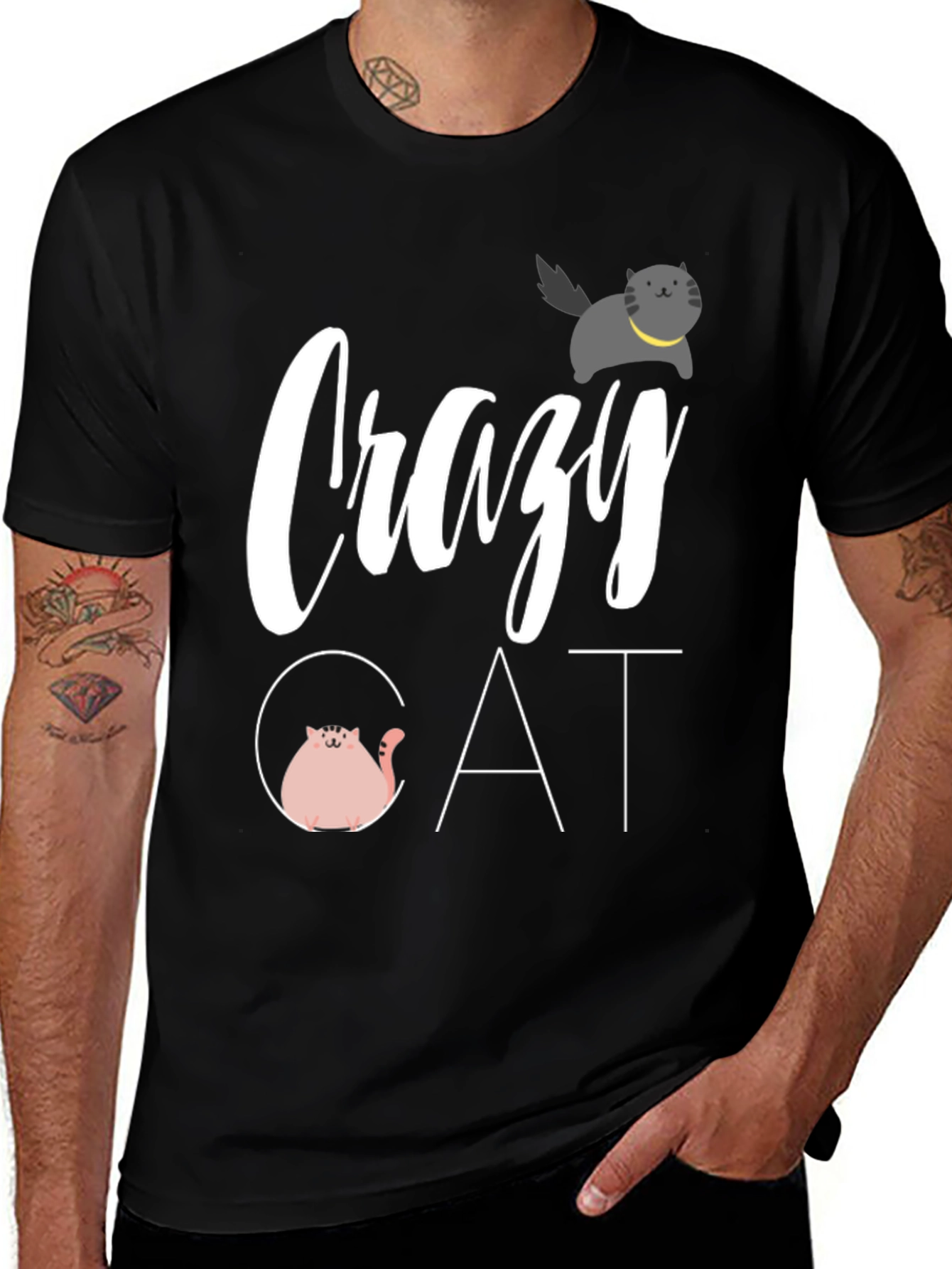 Crazy Cat Graphic Tee