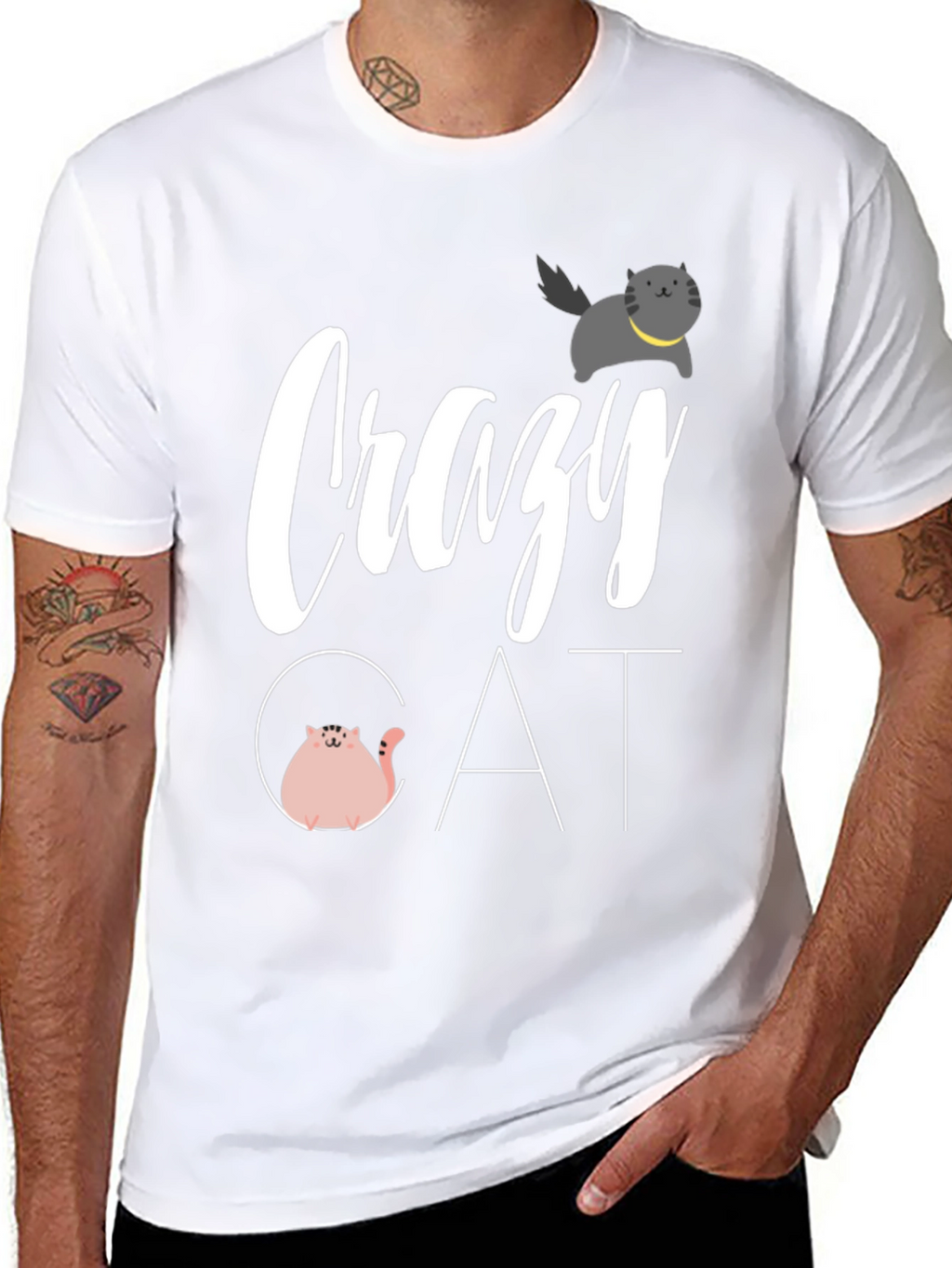Crazy Cat Graphic Tee