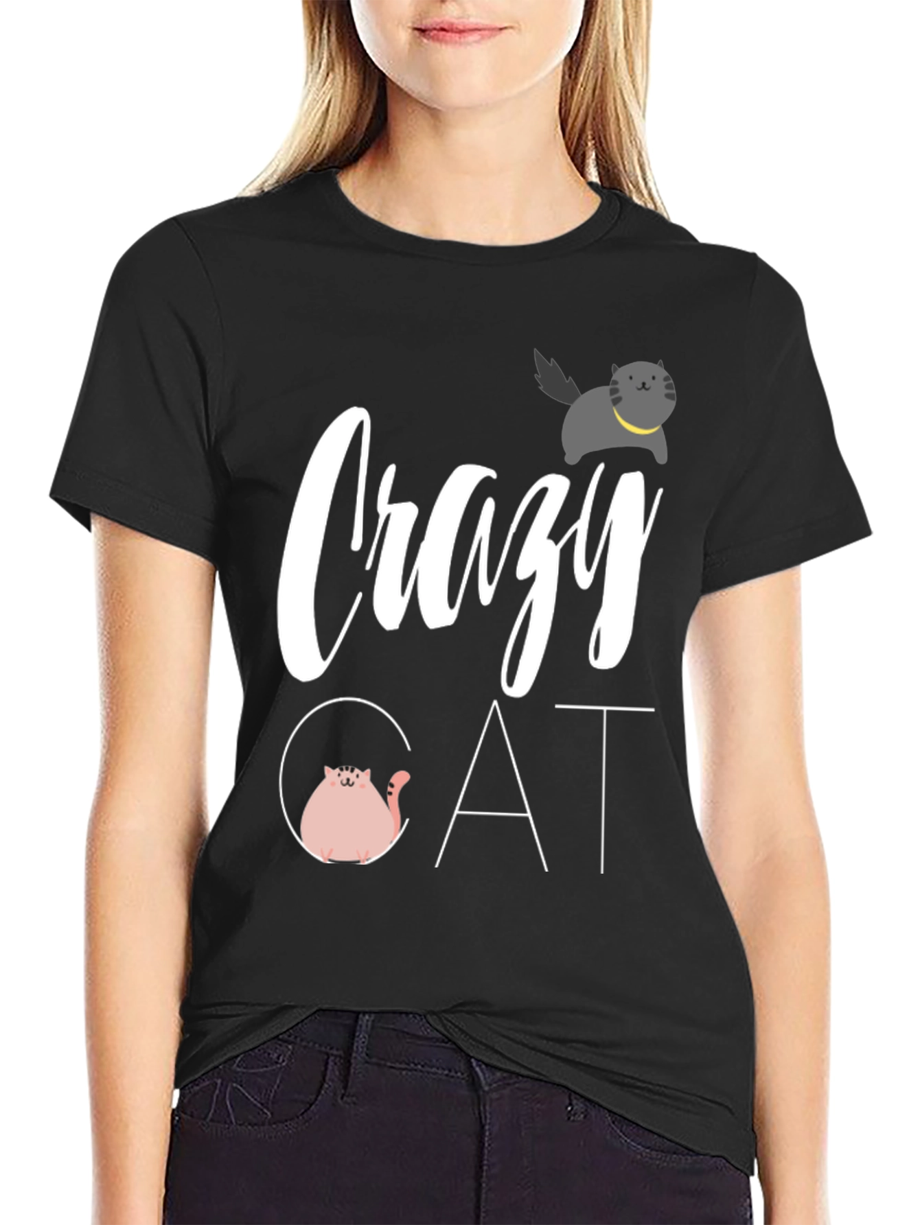 Crazy Cat Graphic Tee
