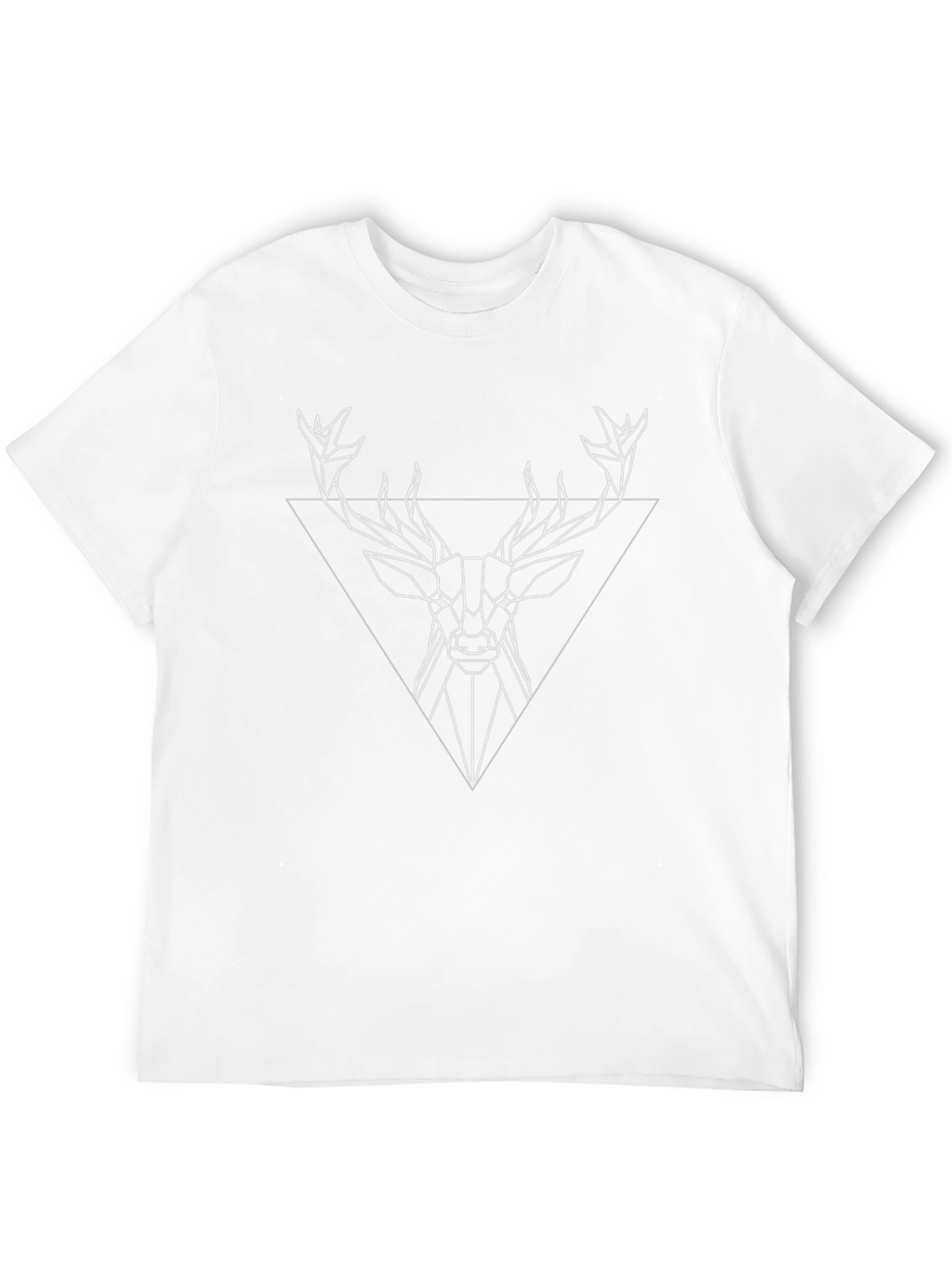 Geometric Deer Graphic Tee - Modern Menswear