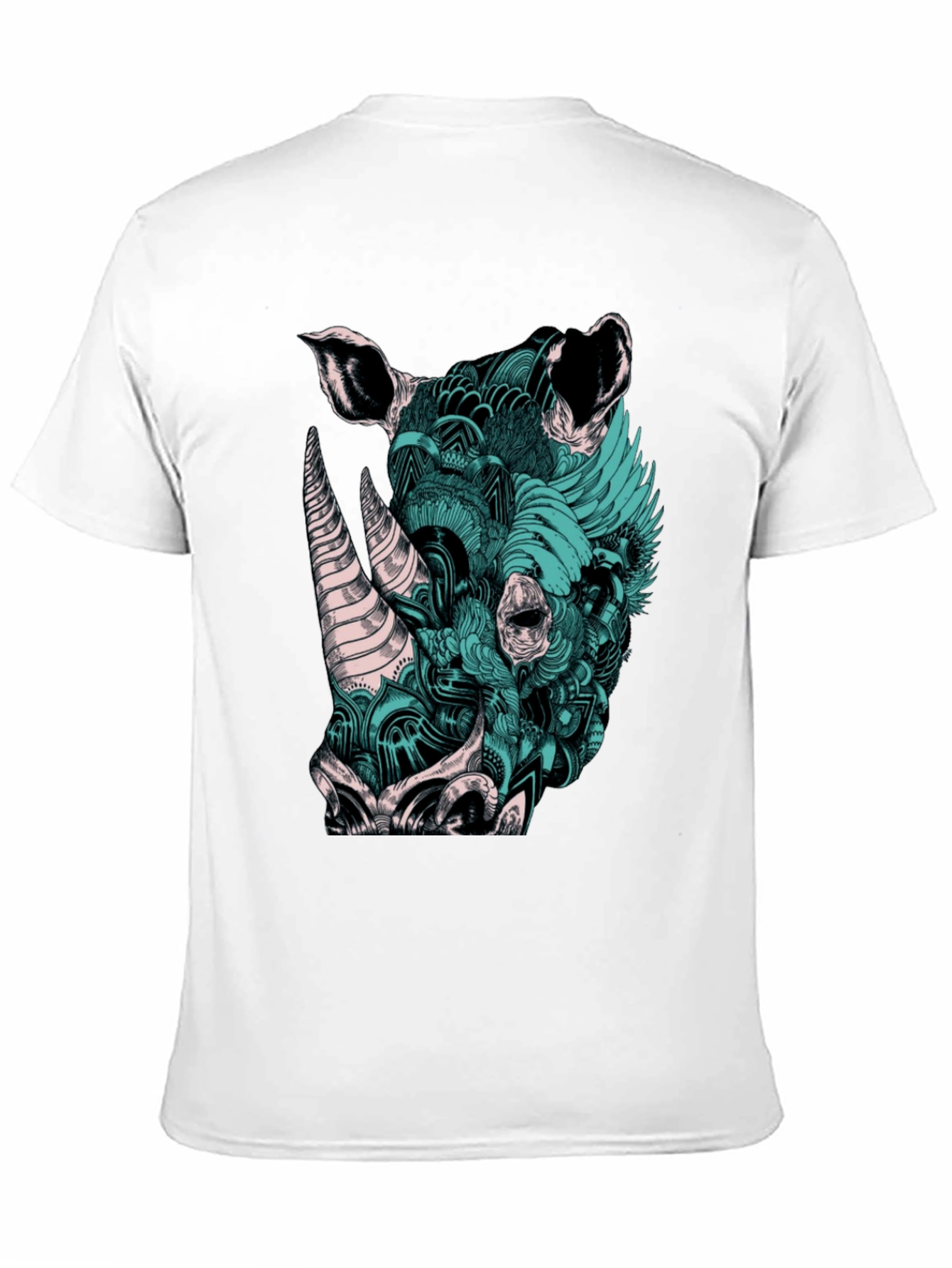 Rhinoceros Graphic Print T-Shirt