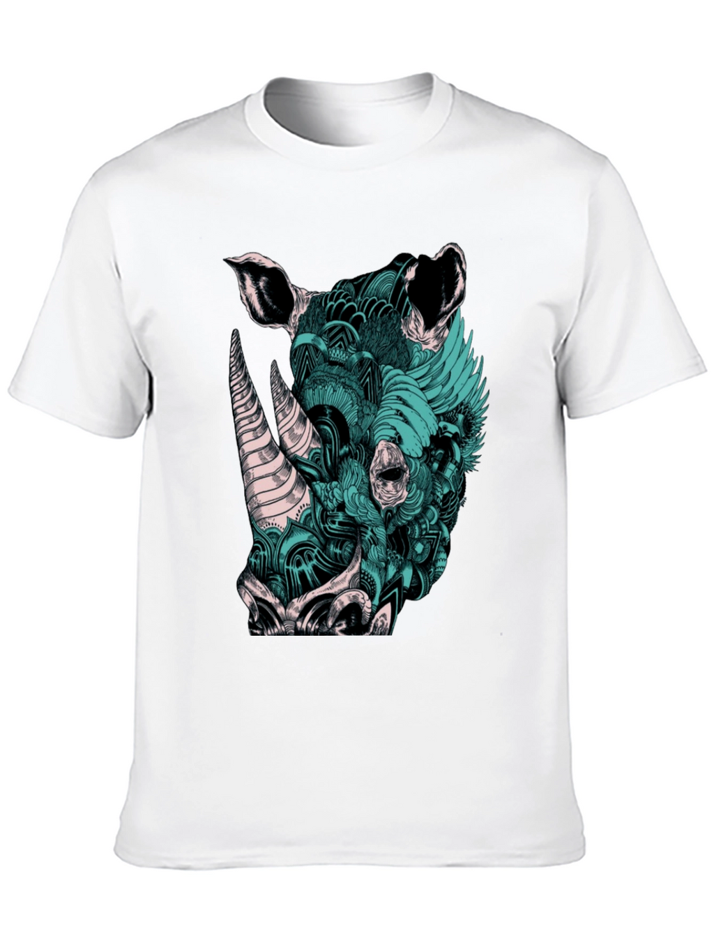Rhinoceros Graphic Print T-Shirt