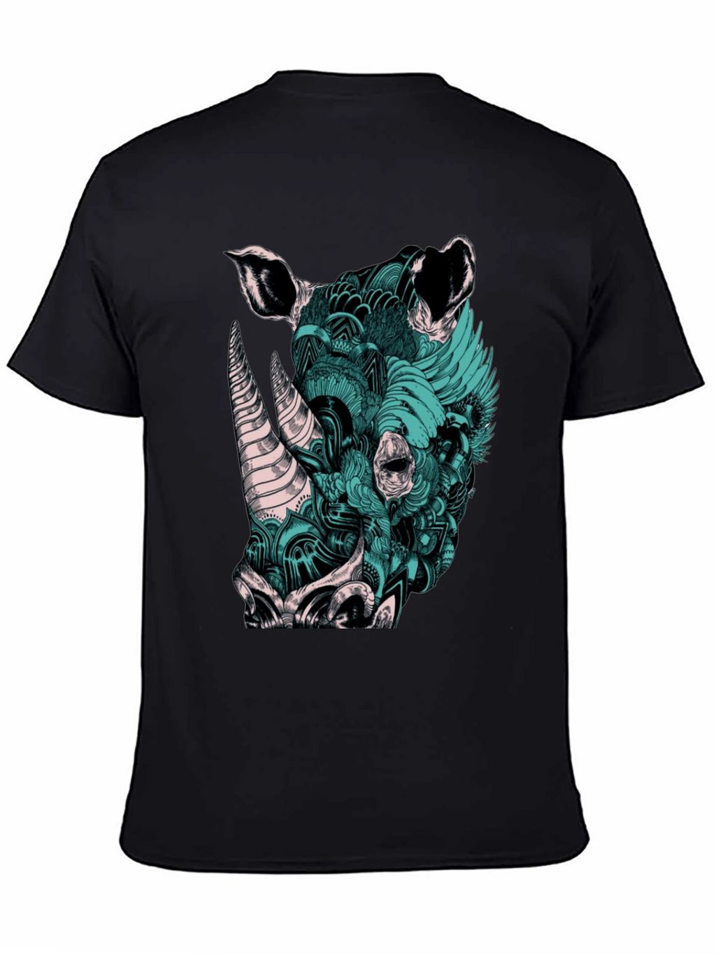 Rhinoceros Graphic Print T-Shirt