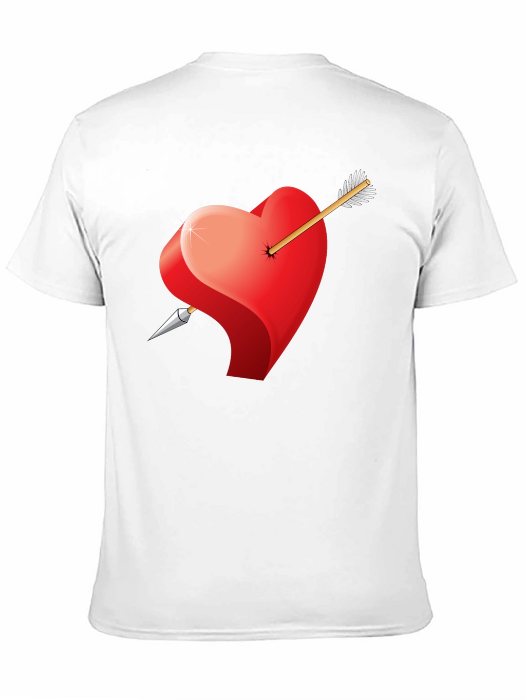 Heart & Arrow Graphic Black Tee