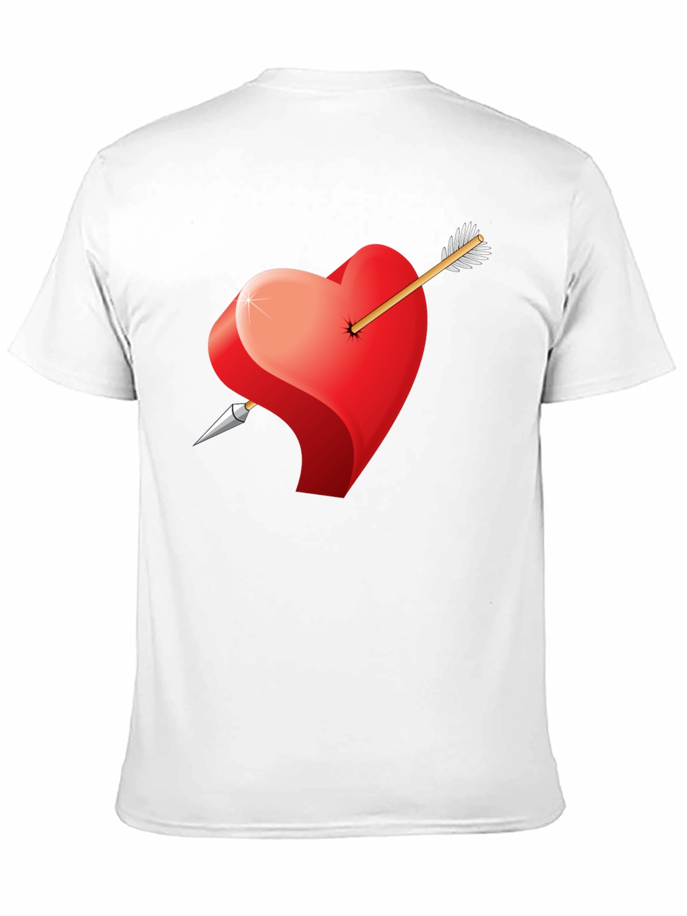 Heart & Arrow Graphic Black Tee