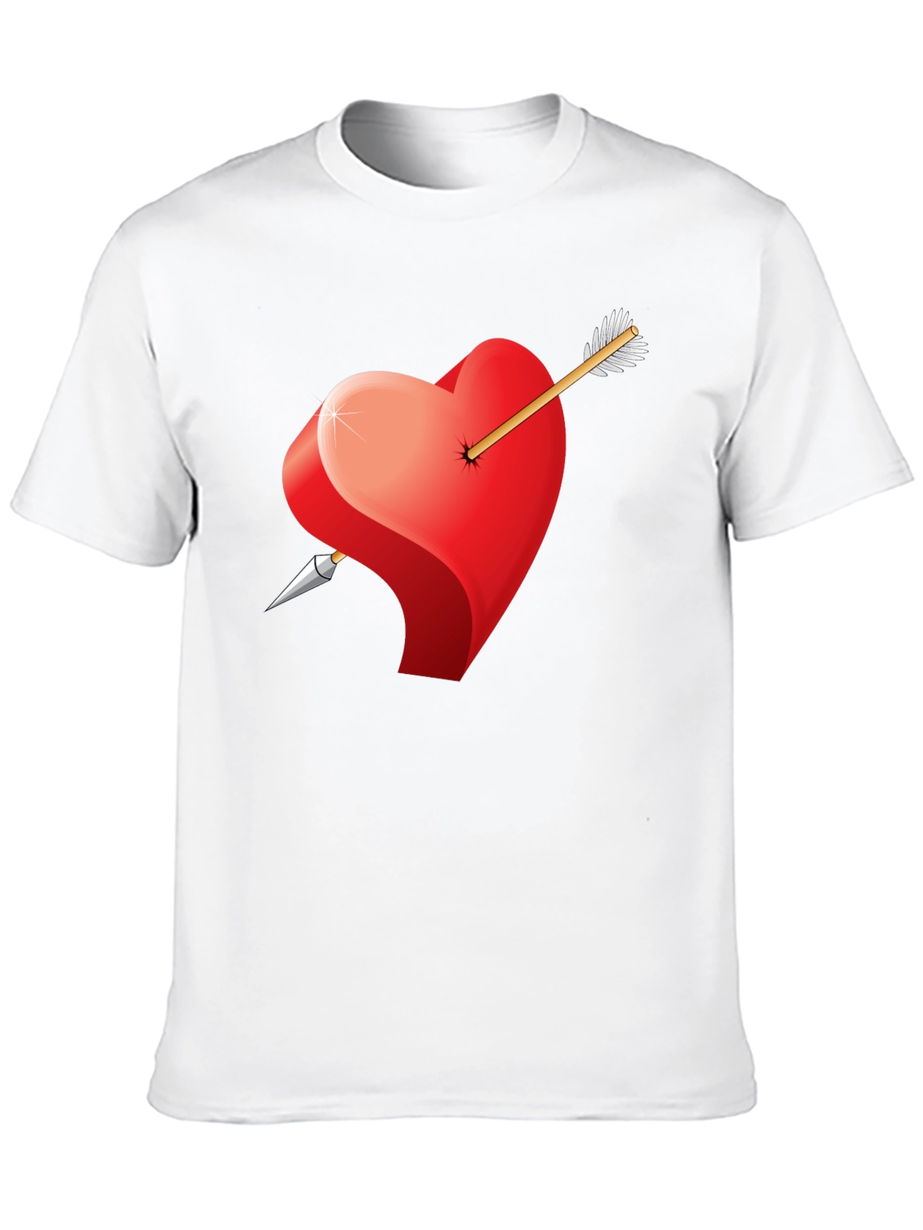 Heart & Arrow Graphic Black Tee
