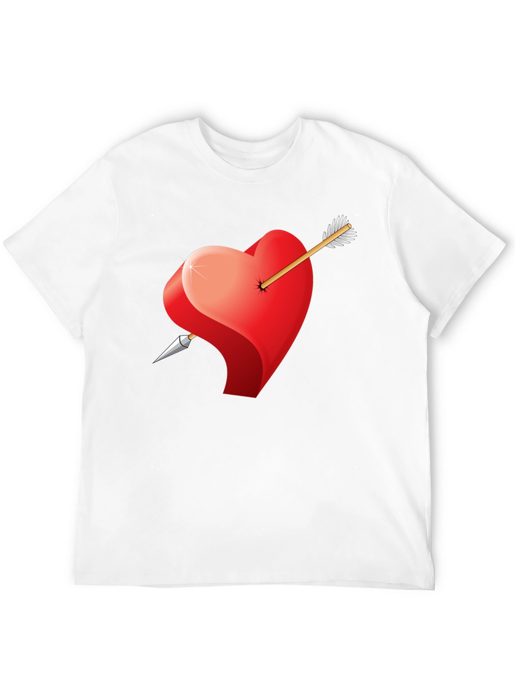 Heart & Arrow Graphic Black Tee