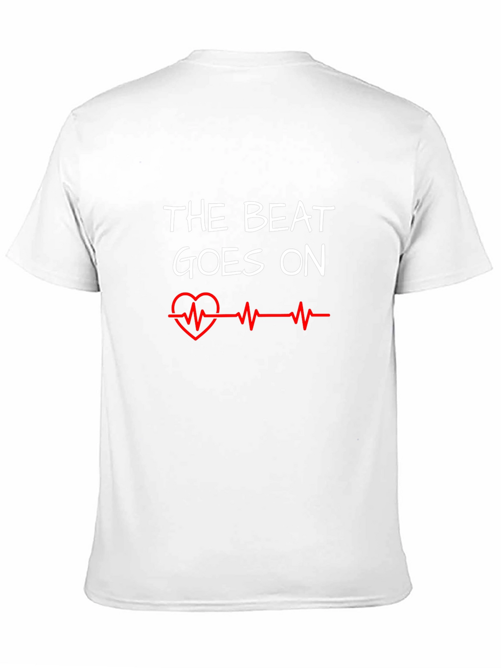 The Beat Goes On Graphic Tee - Heartbeat Design