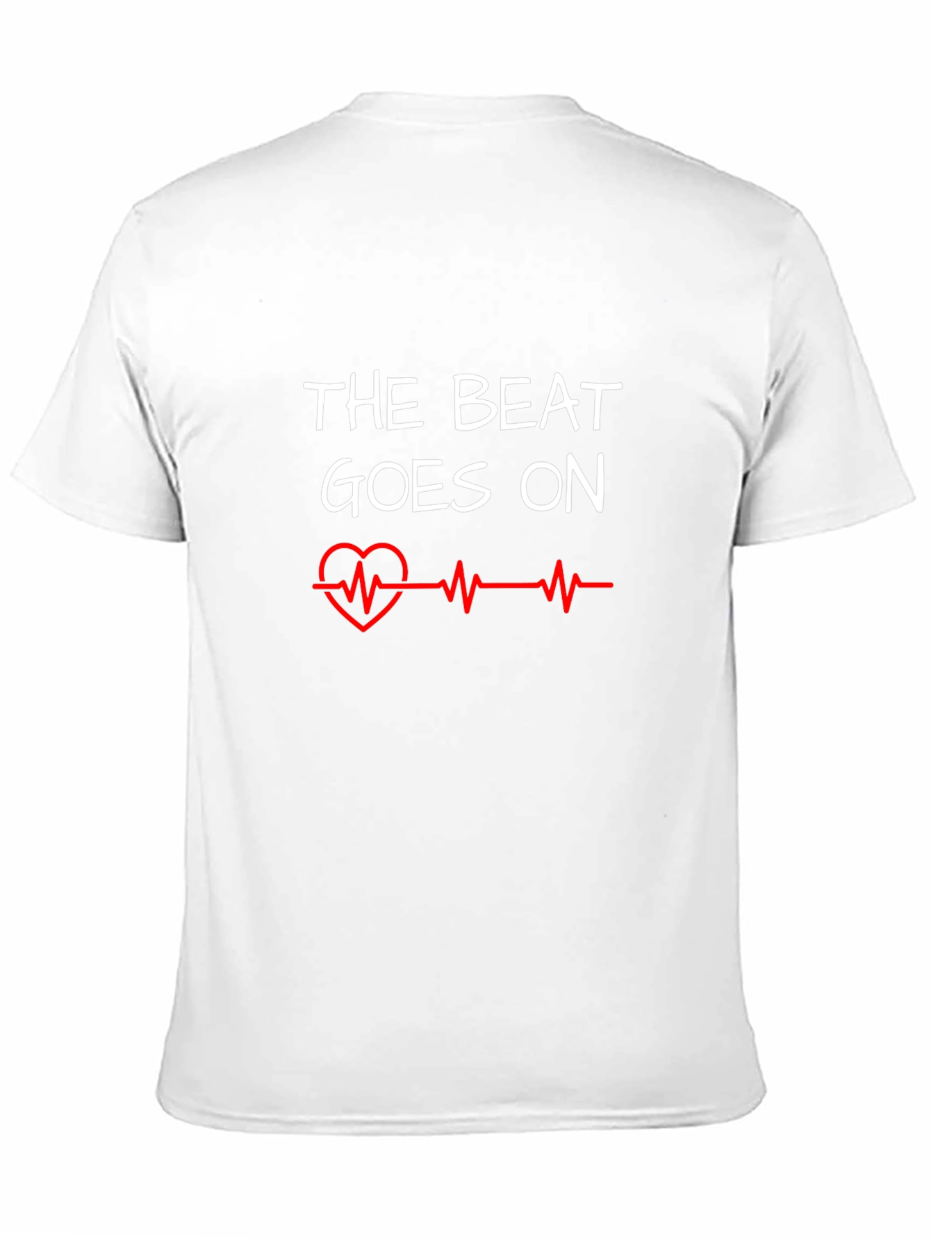 The Beat Goes On Graphic Tee - Heartbeat Design
