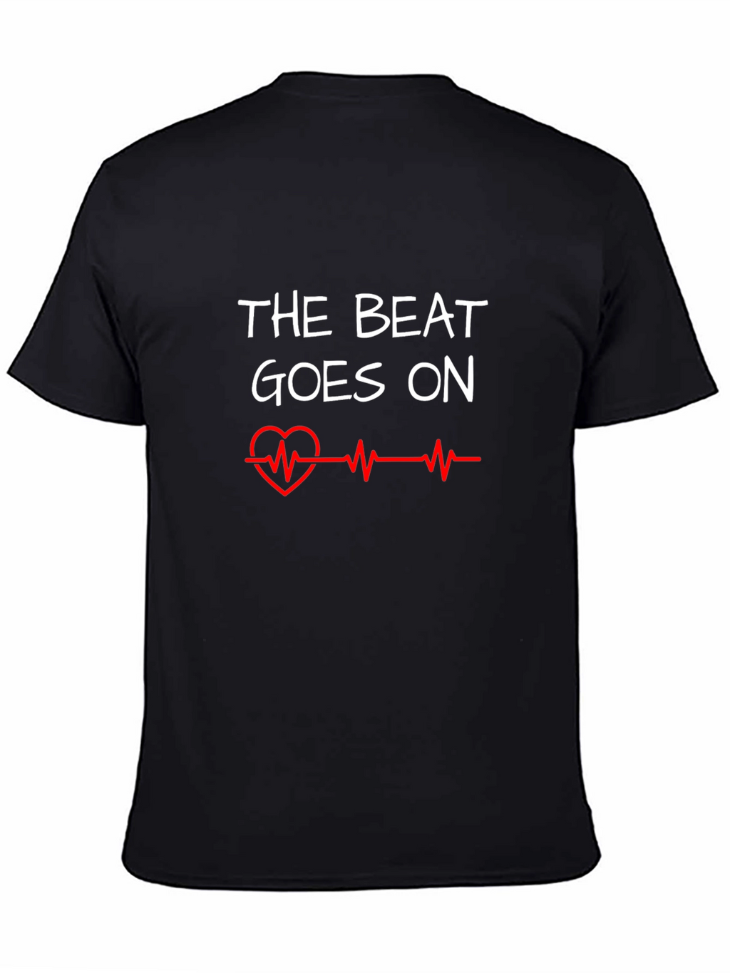The Beat Goes On Graphic Tee - Heartbeat Design